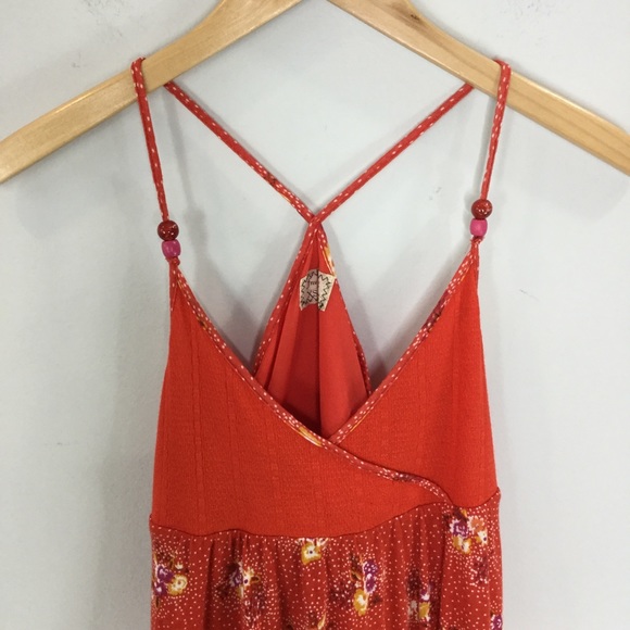 Free People baby doll floral beaded strappy tank - Picture 7 of 8